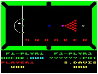 Backdrop artwork for Steve Davis Snooker