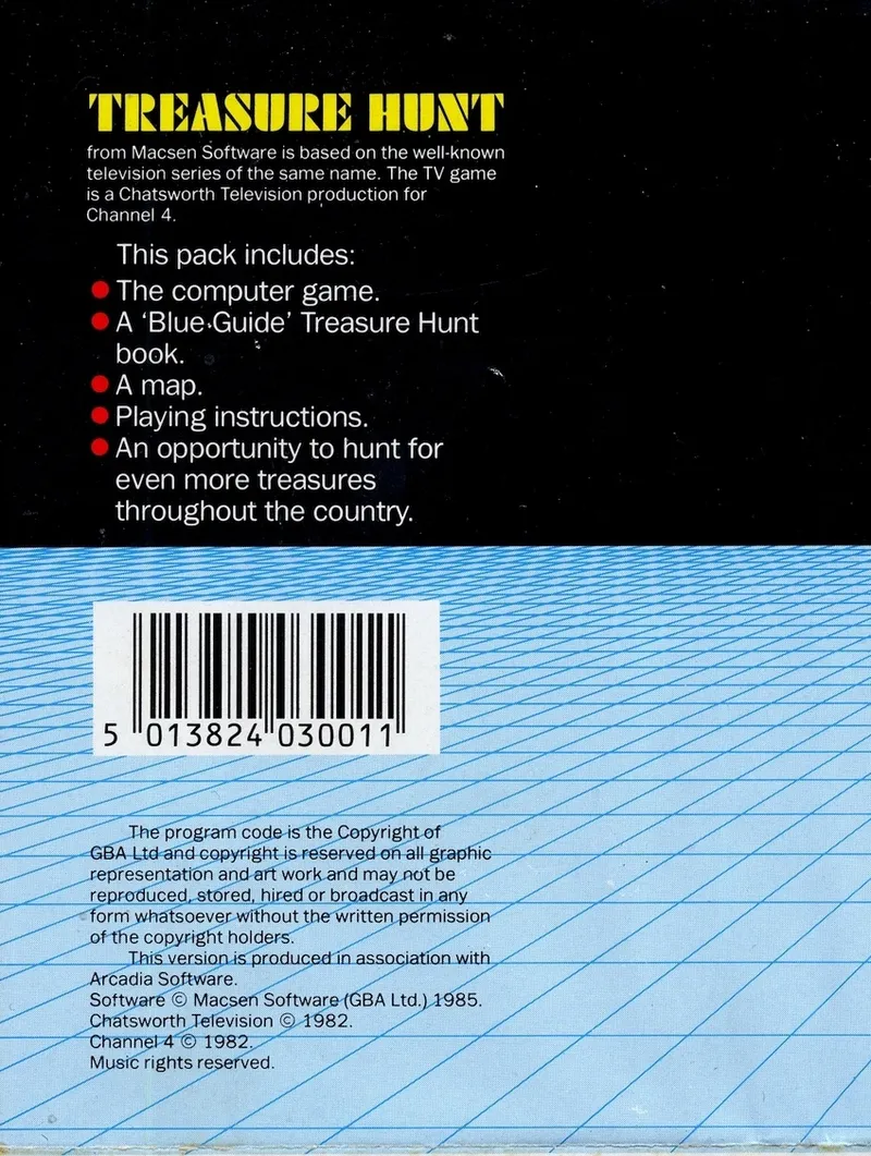 Treasure Hunt box back