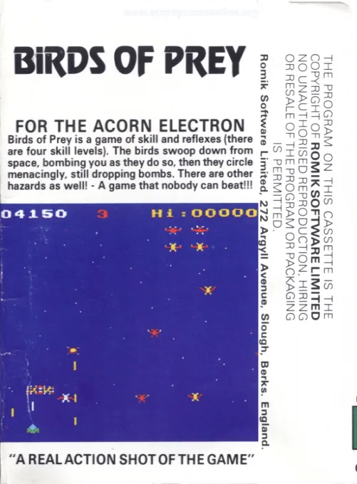 Birds of Prey box back