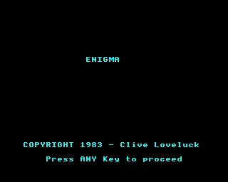 Enigma screenshot