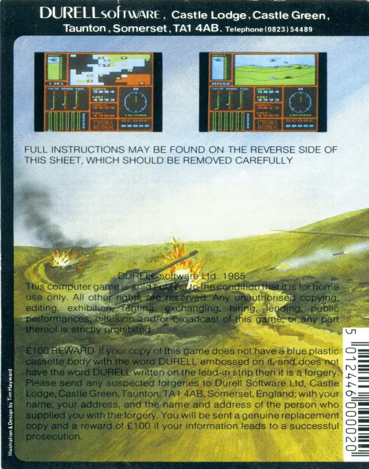 Combat Lynx box back