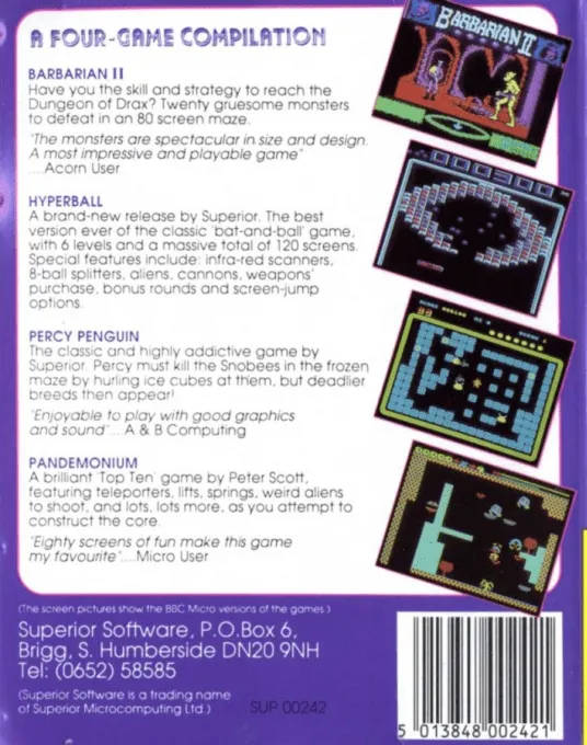 Pandemonium (Play It Again Sam 13) box back