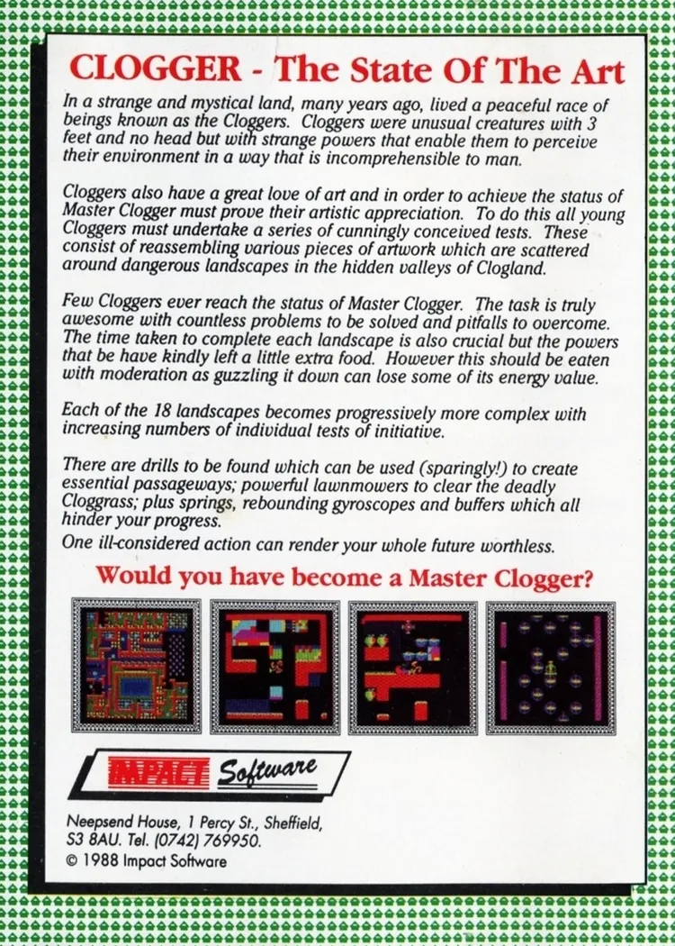 Clogger box back