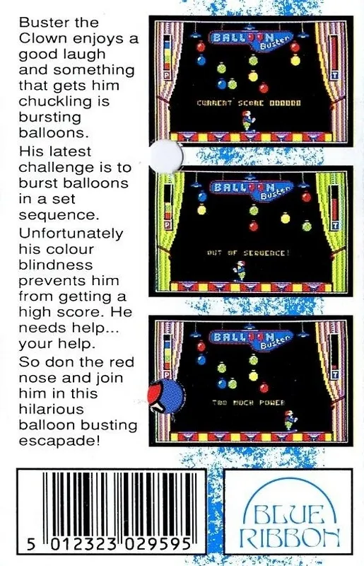 Balloon Buster box back