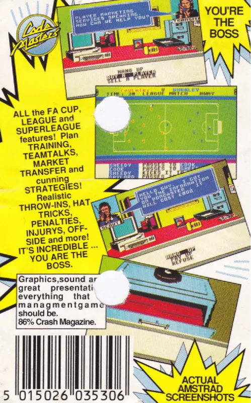 1st Division Manager box back