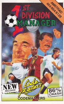 1st Division Manager cover art for Amstrad CPC