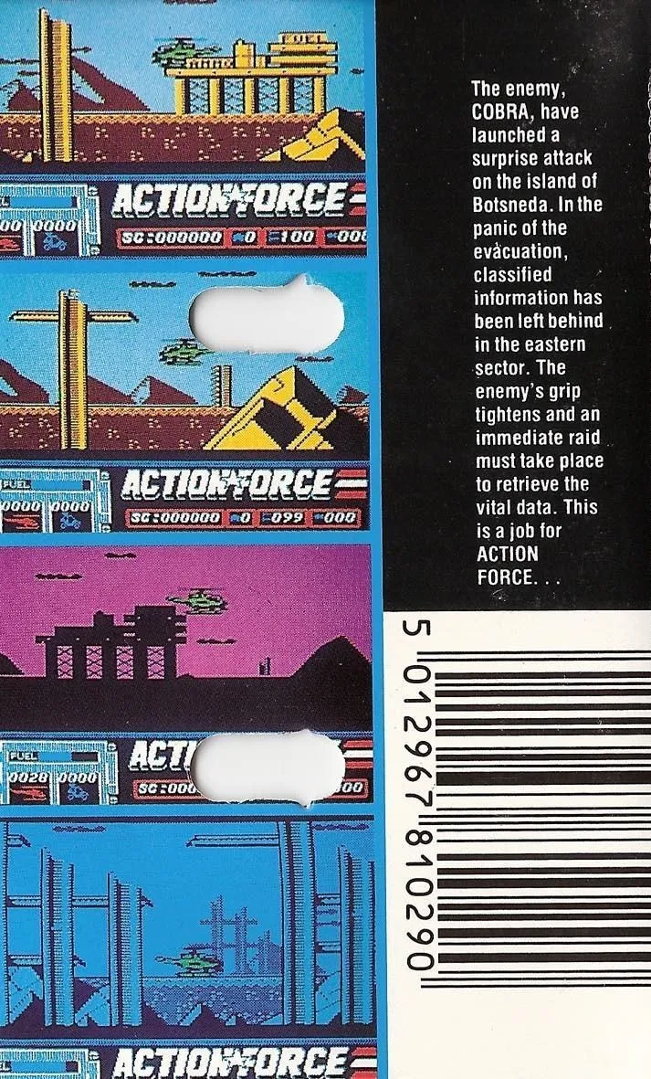 Action Force box back
