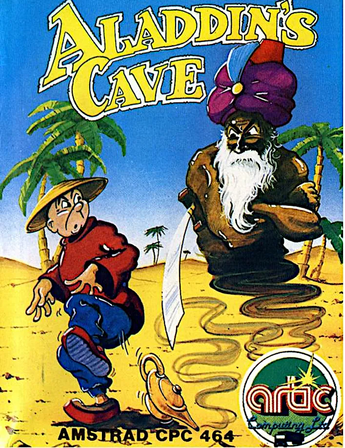 Aladdin's Cave cover art for Amstrad CPC