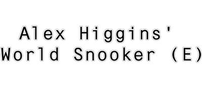 Alex Higgins' World Snooker logo