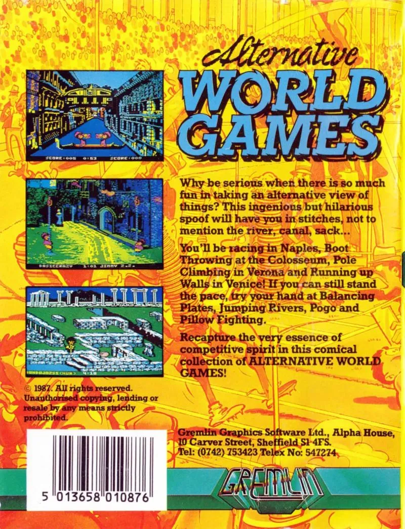 Alternative World Games box back