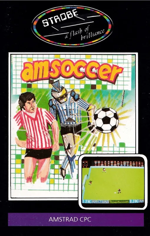 Amsoccer cover art for Amstrad CPC
