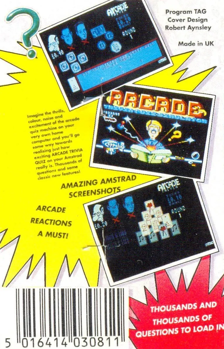 Arcade Trivia Quiz Simulator box back