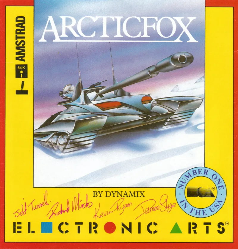 Arcticfox cover art for Amstrad CPC
