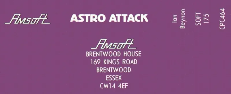 Astro Attack box back