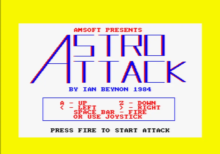 Astro Attack screenshot