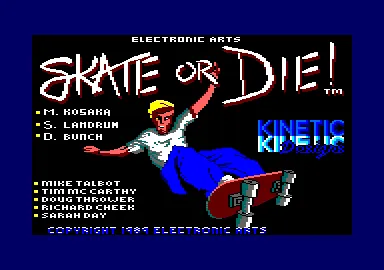 Skate or Die screenshot