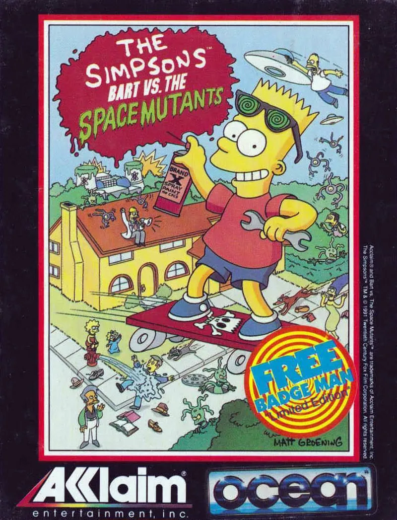 The Simpsons: Bart vs. the Space Mutants box art
