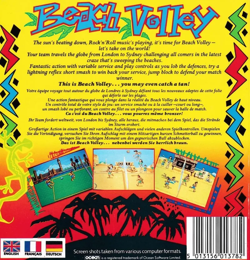 Beach Volley box back