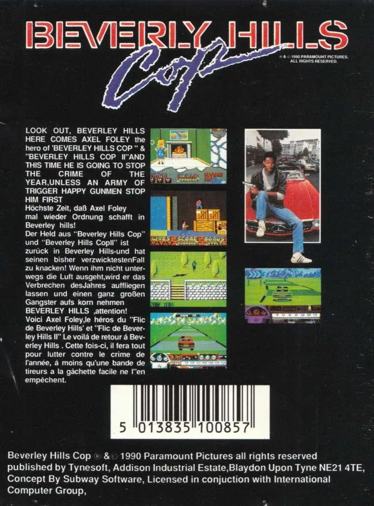 Beverly Hills Cop box back