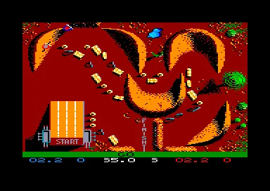 Backdrop artwork for BMX Simulator