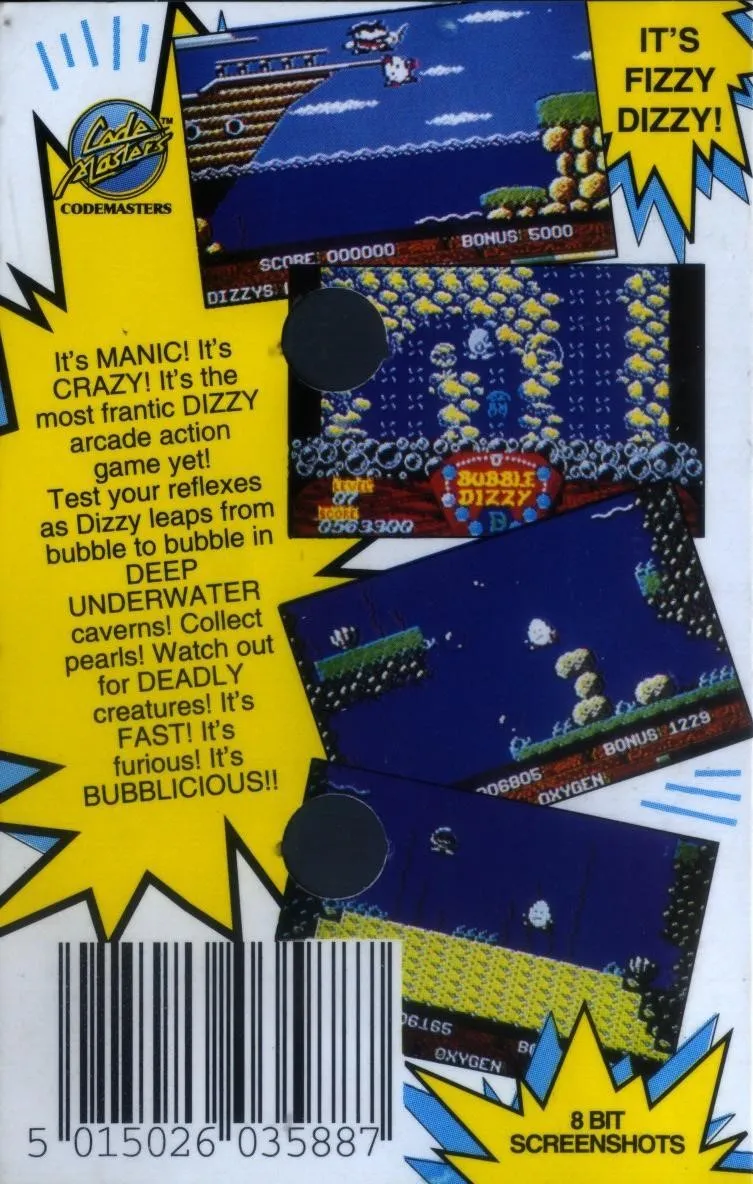 Bubble Dizzy box back