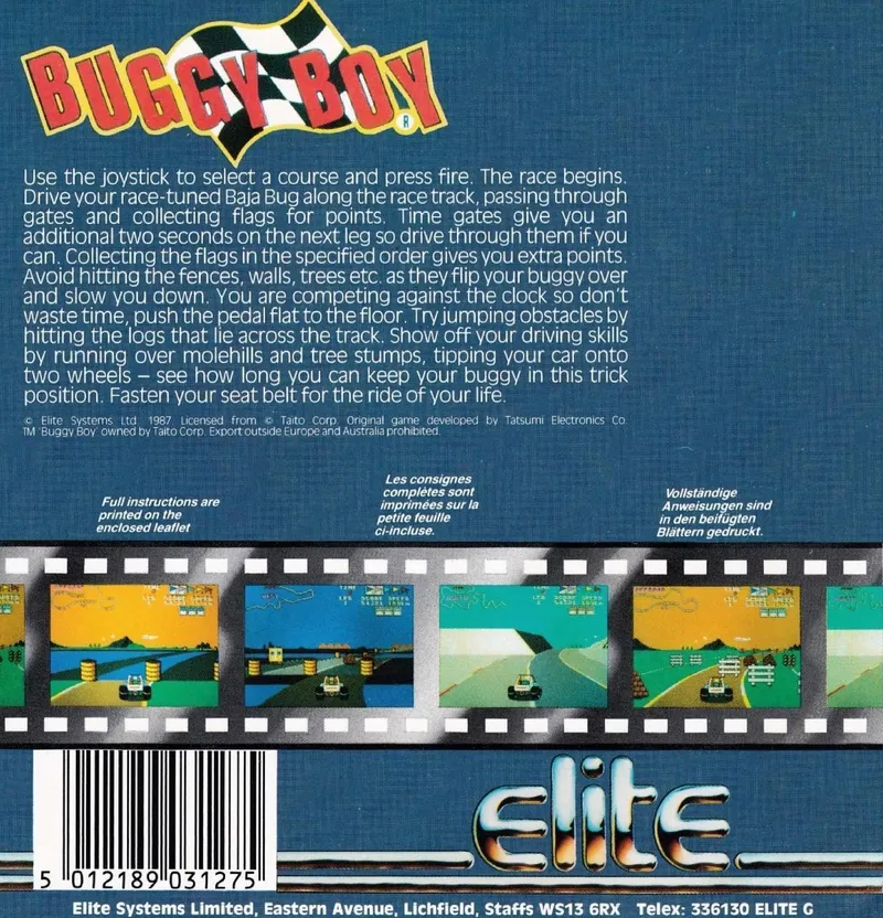 Buggy Boy box back