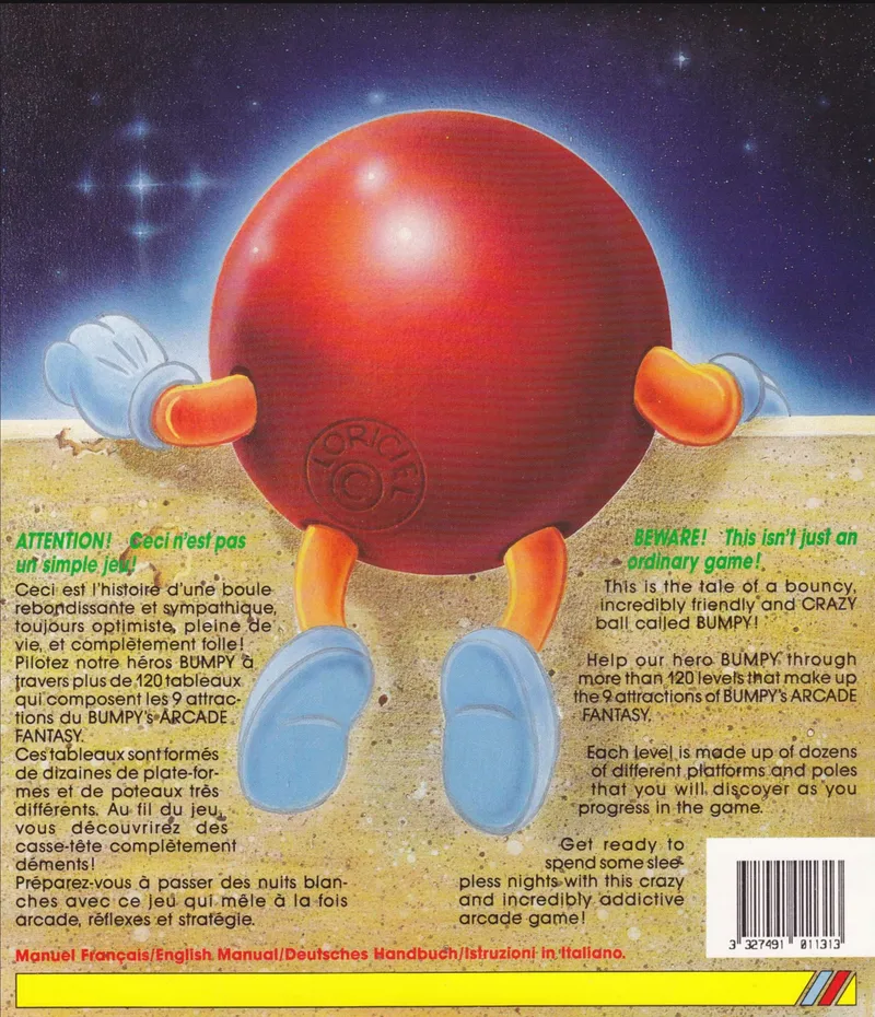 Bumpy's Arcade Fantasy box back