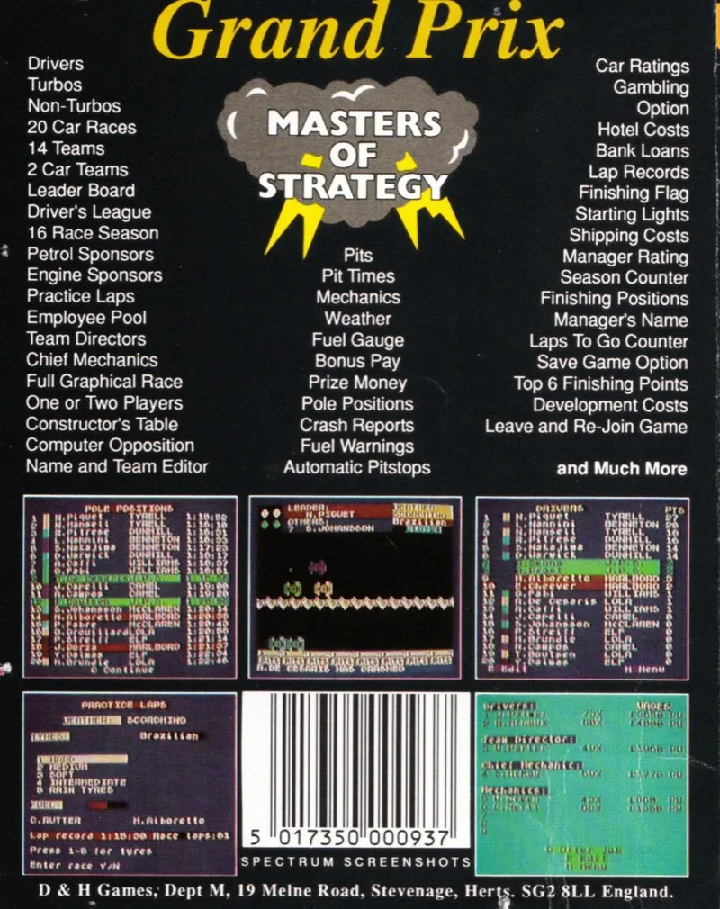 Grand Prix box back