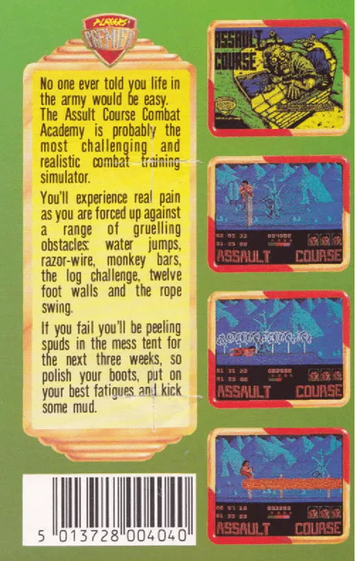 Assault Course box back