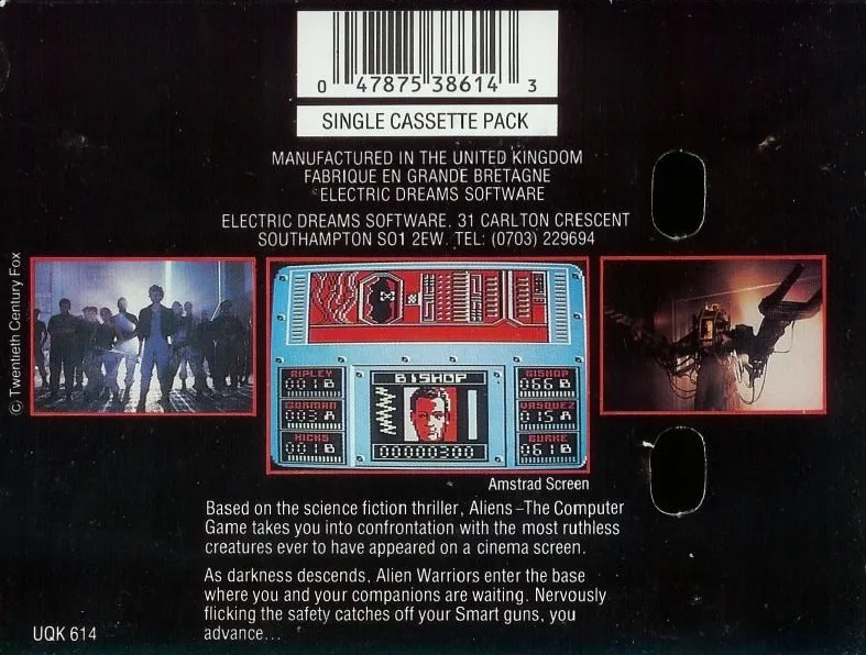 Aliens box back