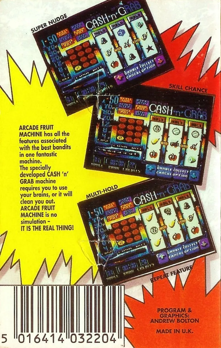Arcade Fruit Machine box back