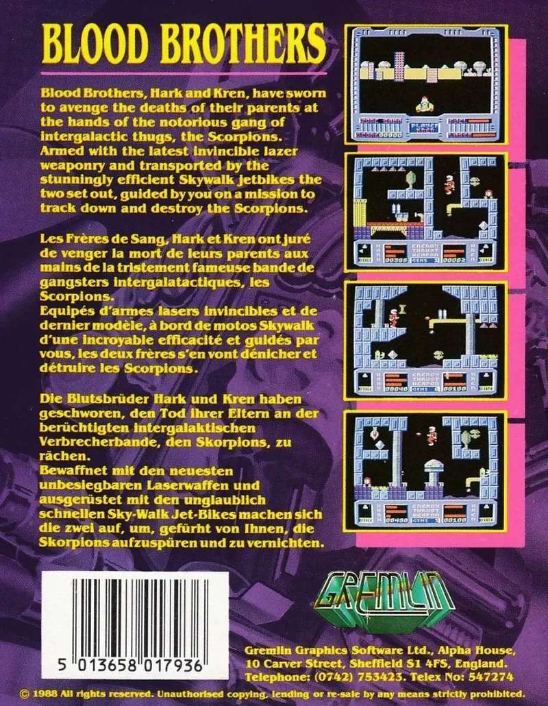 Blood Brothers box back