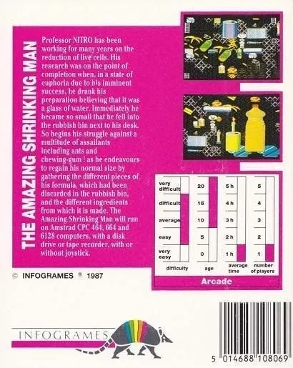 Amazing Shrinking Man box back