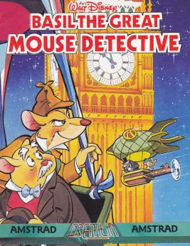 Basil the Great Mouse Detective cover art for Amstrad CPC