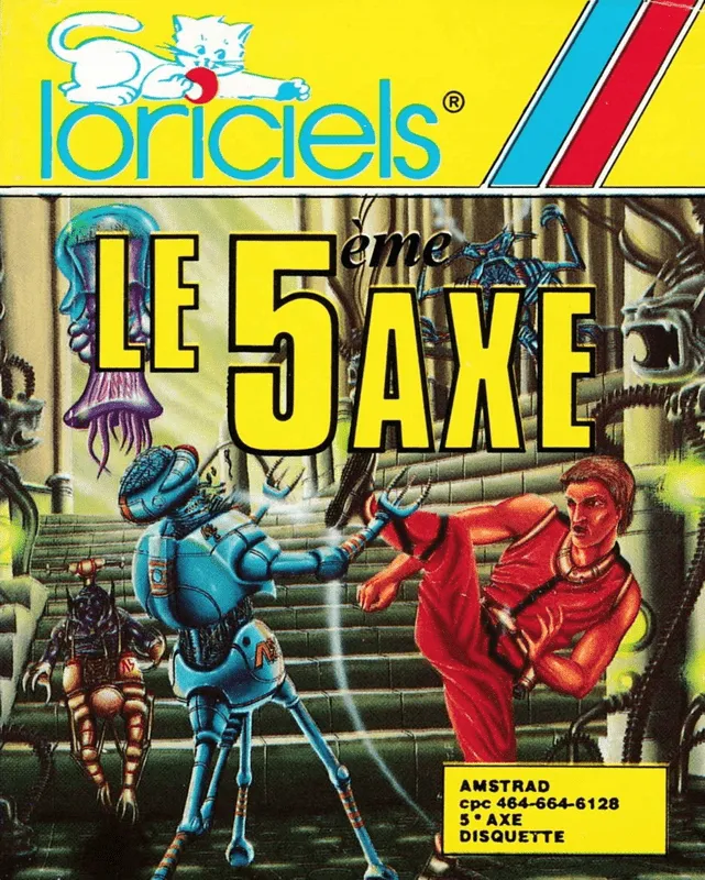 5th axis, the cover art for Amstrad CPC