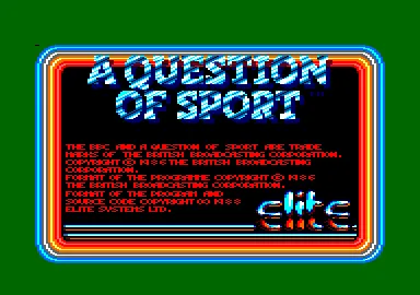 A Question of Sport screenshot