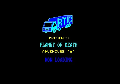 Adventure A: The Planet of Death screenshot