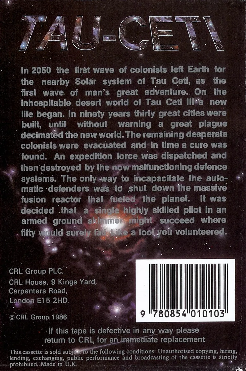 Tau Ceti box back