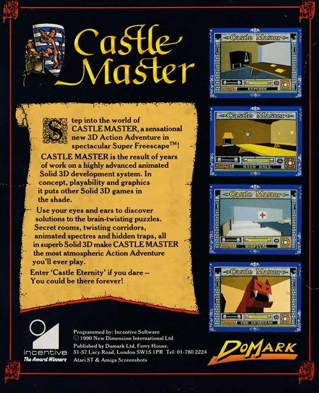 Castle Master box back