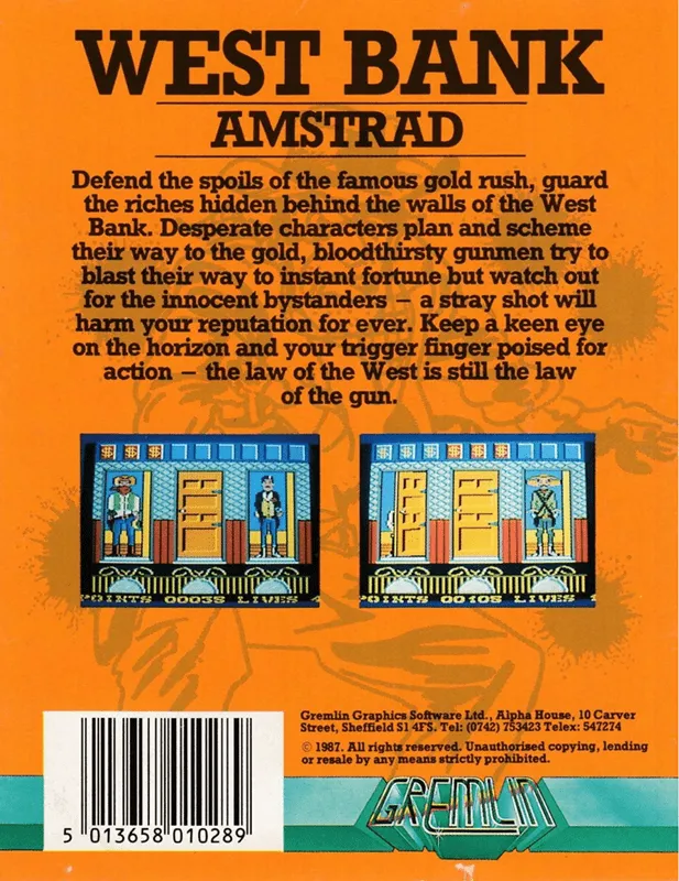 West Bank box back