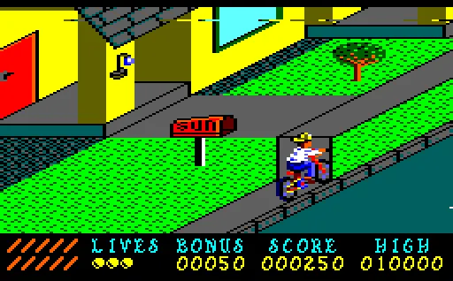 Paperboy screenshot