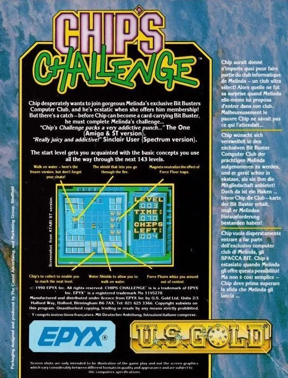 Chip's Challenge box back