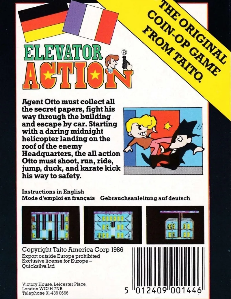 Elevator Action box back