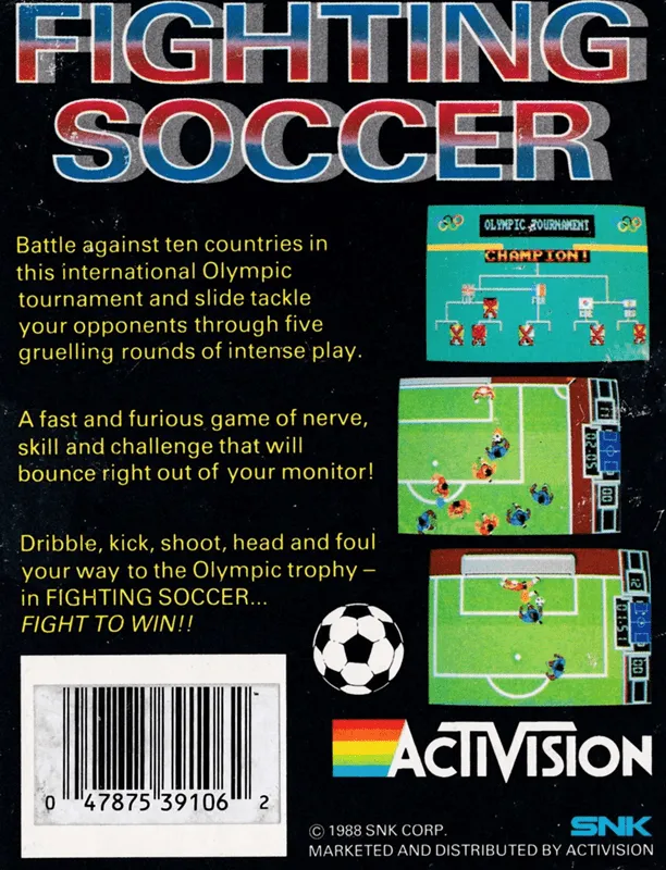 Fighting Soccer box back