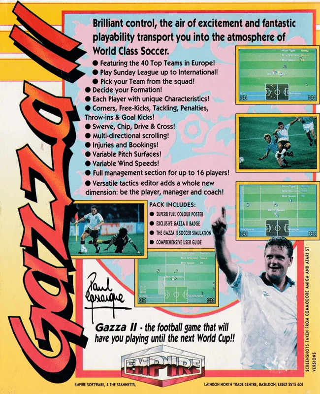 Gazza II box back