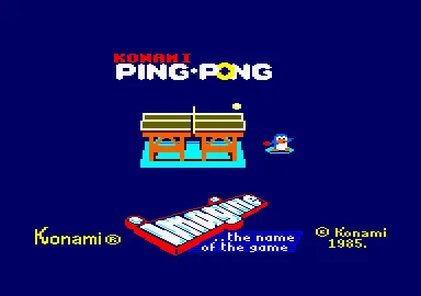 Konami's Ping Pong screenshot