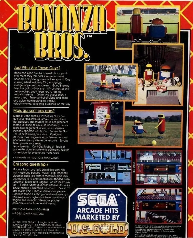 Bonanza Bros. box back