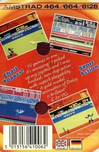 Daley Thompson's Decathlon box back