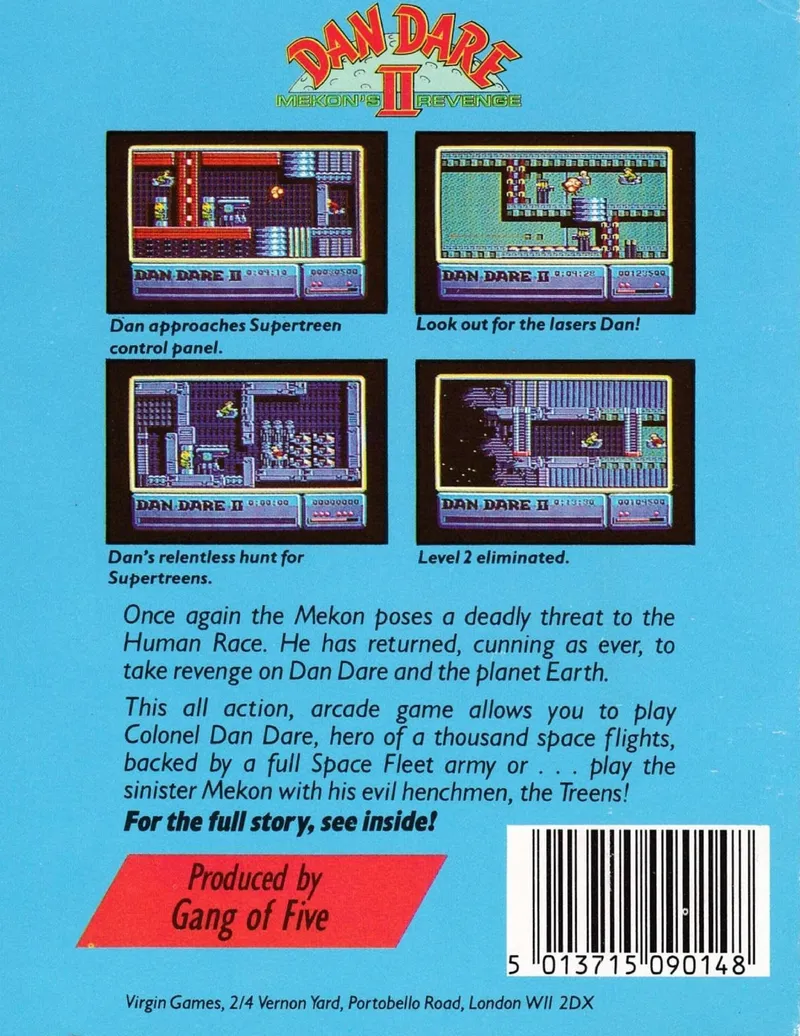 Dan Dare II: Mekon's Revenge box back