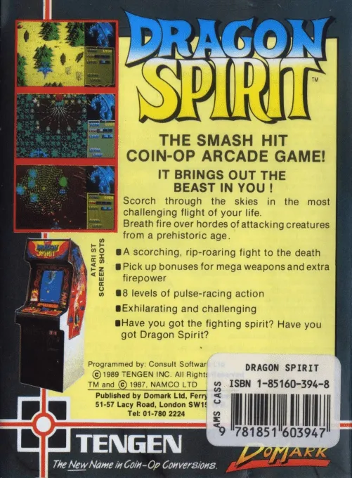 Dragon Spirit box back